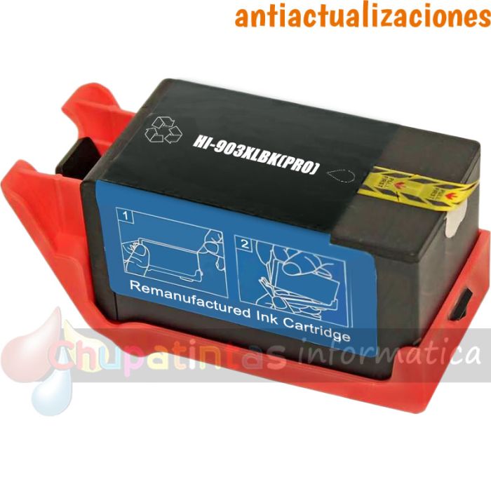 HP 903XL Negro Cartucho de Tinta Genérico - Reemplaza T6M15AE/T6L99AE (Chip Anti-Actualizaciones)