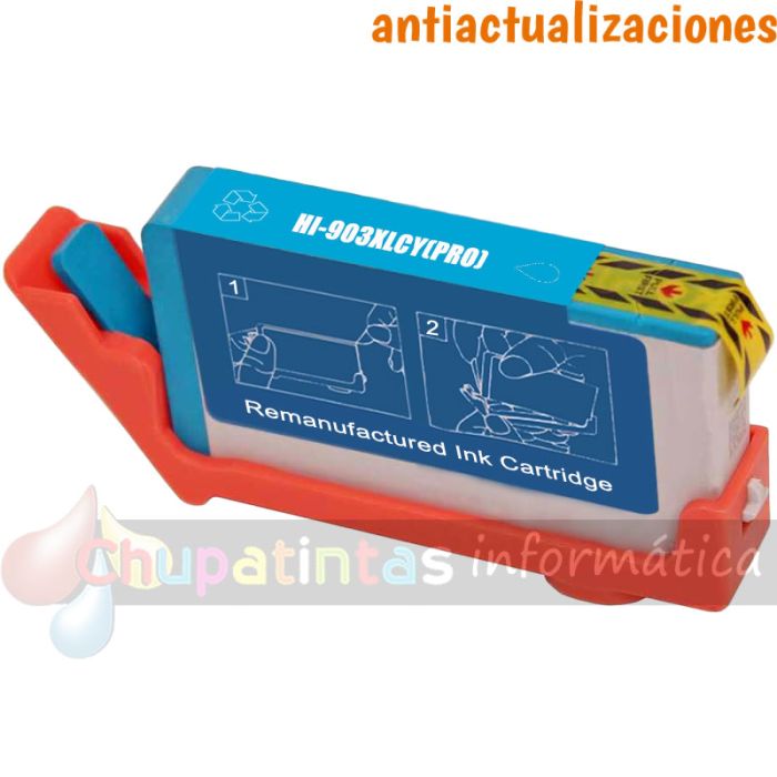 HP 903XL Cian Cartucho de Tinta Genérico - Reemplaza T6M03AE/T6L87AE (Chip Anti-Actualizaciones)
