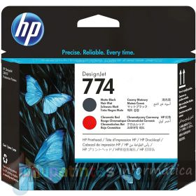 HP 774 Cabezal de Impresión Original - Negro Mate, Rojo Cromático - P2V97A