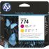 HP 774 Cabezal de Impresión Original - Magenta, Amarillo - P2V99A