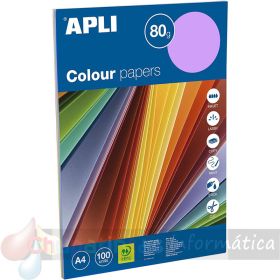 Apli Papel Color Surtido Intenso A4 100 Hojas-1