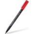 Staedtler Lumocolor Permanent 313 Rotulador Permanente de Punta Fina - Trazo 0.4mm Aprox - Secado Rapido - Color Rojo