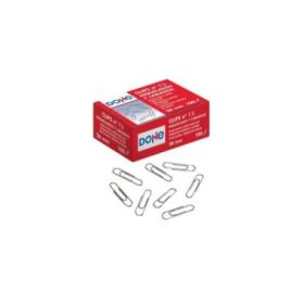 Dohe Pack de 100 Clips Labiados Nº1 1/2 26mm - Niquelados