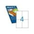 Multi3 Pack de 2.000 Etiquetas Blancas Cantos Rectos Tamaño 105.0X148.0mm con Adhesivo Permanente para Multiples Usos