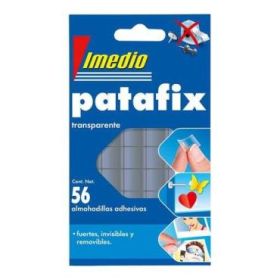 Imedio Patafix Masilla Adhesiva Transparente - Fuertes, Limpias y Removibles - 56 Piezas