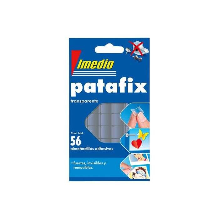 Imedio Patafix Masilla Adhesiva Transparente - Fuertes, Limpias y Removibles - 56 Piezas