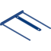 Bankers Box Pack de 50 Fastener de 85mm de Plastico - 2 Piezas de Polipropileno Reciclado Semirigido - Facilitador en El Traspaso de Papeles - Capacidad de Hasta 600 Hojas
