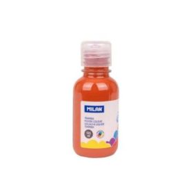 Milan Botella de Tempera 125ml - Tapon Dosificador - Secado Rapido - Mezclable - Color Marron