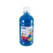 Milan Botella de Tempera 500ml - Tapon Dosificador - Secado Rapido - Mezclable - Color Azul Cyan