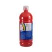 Milan Botella de Tempera 1000ml - Tapon Dosificador - Secado Rapido - Mezclable - Color Rojo