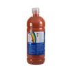 Milan Botella de Tempera 1000ml - Tapon Dosificador - Secado Rapido - Mezclable - Color Marron