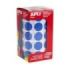 Apli Rollo de 1770 Gomets Redondos Azules - Ø 20mm - Adhesivo Permanente - Desarrolla Habilidades y Capacidades en Niños