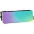 Milan Sunset Estuche Pequeño Plano Rectangular - Tejido Resistente a las Roturas y Rasgaduras - Medidas 23x9x1.3cm - Color Turquesa