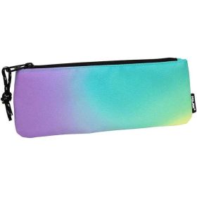 Milan Sunset Estuche Pequeño Plano Rectangular - Tejido Resistente a las Roturas y Rasgaduras - Medidas 23x9x1.3cm - Color Turquesa