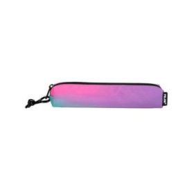 Milan Sunset Estuche Portatodo Mini Redondo - Tejido Resistente a las Roturas y Rasgaduras - Medidas 20,5x4,5x5cm - Color Rosa