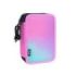 Milan Sunset Plumier de 3 Pisos con Goma de Borrar, Sacapuntas, Lapiz, 3 Boligrafos Capsule, Regla, 12 Lapices de Colores, 6 Lapices de Colores Metalizados, 5 Fluorescentes, Tijeras y 18 Rotuladores - Color Rosa