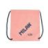 Milan Serie 1918 Bolsa/Mochila de Tiras Grande - Tejido 'ripstop' Ligero y Resistente - Medidas 34x42x0.7cm - Color Rosa