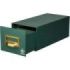 Mariola Fichero Carton Forrado en Geltex Nº1 para 500 Fichas - Medidas 125x95x250mm - Resistente y Duradero - Color Verde