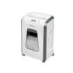 Fellowes 15C Destructora de Papel Manual 19L - Destruye hasta 15 Hojas - Particulas de 4x40mm - Nivel de Seguridad Din P-4 - Bloqueo de Seguridad - Destruye Grapas y Tarjetas de Credito - Color Blanco/Gris