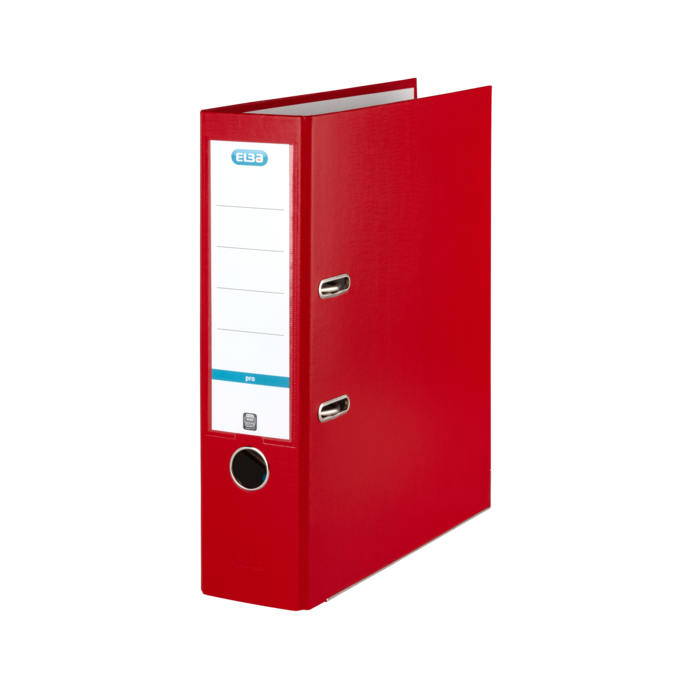 Elba Archivador Palanca Rado Top A4 - Resistente y Duradero - Capacidad para 80mm de Documentos - Tamaño A4 - Color Rojo