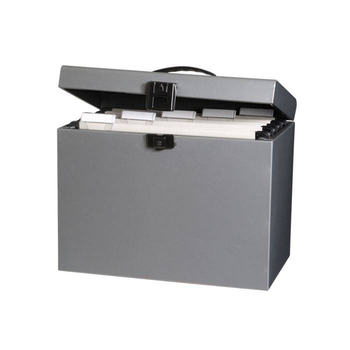 Oxford Class N' Go Classic Maletin de Metal para Carpetas Colgantes A4 - Resistente y Duradero - 220x295x370mm - Ideal para Organizar Documentos - Practico y Funcional