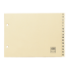 Elba Indice Alfabetico 4º 15 Posiciones - Cartulina de 180gr - Color Beige - Organizacion Alfabetica - Resistente y Duradero