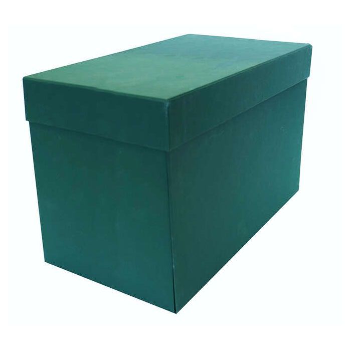 Elba Caja de Transferencia Resistente 38.5x25.3cm - con Tapa Abatible - Fabricada en Carton Reciclado - Ideal para Archivar Documentos - Color Verde