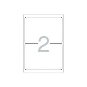 Multi3 Pack de 200 Etiquetas Blancas Cantos Redondeados Tamaño 199,6x144,5mm con Adhesivo Permanente para Multiples Usos