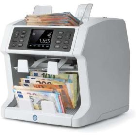 Safescan 2995-SX Contadora de Billetes - Procesamiento Avanzado de Efectivo - Clasificacion por Divisa, Estado y Falsificaciones - Funciones de Ahorro de Tiempo