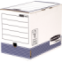 Bankers Box Caja de Archivos Tamaño A4 Fastfold - Montaje Automatico - Certificacion FSC - Dimensiones Internas 26x20x31.50cm - Dimensiones Externas 26.50x20.60x32.70cm - Lomo de 200mm