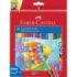 Faber-Castell Classic Colour Acuarelable Pack de 48 Lapices de Colores Hexagonales Acuarelables + Pincel - Resistencia a la Rotura - Colores Surtidos