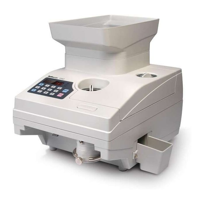 Safescan 1550 Contadora de Monedas - Alta Capacidad - Pantalla LCD de Facil Lectura - Velocidad de Conteo Rapida