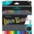 Faber-Castell Black Edition Pack de 100 Lapices de Colores - Mina Supersuave - Madera Negra - Ideales para Dibujo sobre Papel Claro, Oscuro y de Colores - Colores Surtidos