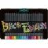 Faber-Castell Black Edition Caja Metalica de 36 Lapices de Colores - Mina Supersuave - Madera Negra - Ideales para Dibujo sobre Papel Claro, Oscuro y de Colores - Colores Surtidos