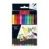 Faber-Castell Black Edition Pack de 10 Rotuladores Punta Pincel - Tinta a Base de Colorantes Alimentarios - Colores Surtidos