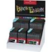 Faber-Castell Black Edition Expositor con 36 Estuches Surtidos de Lapices de Colores - Mina Supersuave - Madera Negra - Ideales para Dibujo sobre Papel Claro, Oscuro y de Colores - Colores Surtidos
