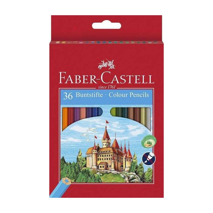 Faber-Castell Classic Colour Pack de 36 Lapices de Colores Hexagonales - Resistencia a la Rotura - Colores Surtidos