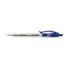 Milan P1 Boligrafo de Bola Retractil - Punta Redonda 1mm - Cuerpo Transparente - Color Azul