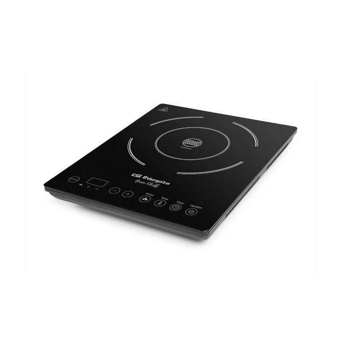 Orbegozo PIC 2000 Placa de Induccion Portatil Eficiente - Potencia 2000W - Ahorro de Energia - Superficie de Coccion de 20cm - Panel Tactil LED - Proteccion contra Sobrecalentamiento