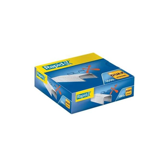 Rapid Duax Strong Caja de 1000 Grapas para Gruesos - Grapa hasta 170 Hojas - Alambre Galvanizado de Alto Rendimiento - Patilla de 20mm