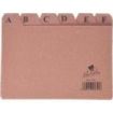 Mariola Indice A-Z Nº3 para Fichero - Medidas 150x100mm - Color Marron