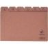 Mariola Indice A-Z Nº4 para Fichero - Medidas 200x120mm - Color Marron