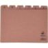 Mariola Indice A-Z Nº5 para Fichero - Medidas 215x160mm - Color Marron