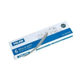 Milan Pack de 6 Minas de Grafito para Dibujo 5.2mm B -  Alta Resistencia