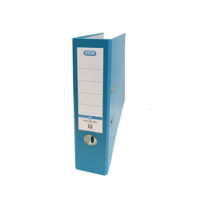Elba Archivador Palanca Rado Top Folio - Lomo 80mm - Forrado Exterior Plastico - Interior Papel - Color Turquesa