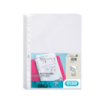 Elba Pack de 10 Fundas Multitaladro PP 70 Micras - Tamaño A4 - Acabado Cristal - Transparente