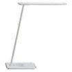 Unilux Lampara de Escritorio LED Jazz - Iluminacion LED de Bajo Consumo - Diseño Moderno y Elegante - Brazo Flexible para Ajustar la Luz - Color Gris Metalizado