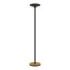 Unilux Lampara de Pie LED Baly Bamboo Negra - Diseño Elegante de Bambu - Iluminacion LED Eficiente - Altura Ajustable - Base Resistente
