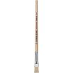 Pelikan Pincel Serie 613F Nº6 - Pincel de Punta Plana de Pelo Natural - para Colores Pastosos - Ideal para Pinturas al Oleo, Acrilico y Tempera - Mango de Madera Natural