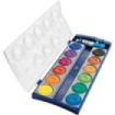 Pelikan Acuarelas Opacas 735/K12 Caja 12 Pocillos + 1 Tubo Blanco - Colores Intensos y Faciles de Diluir - Resistente a la Luz - Ideal para uso Escolar